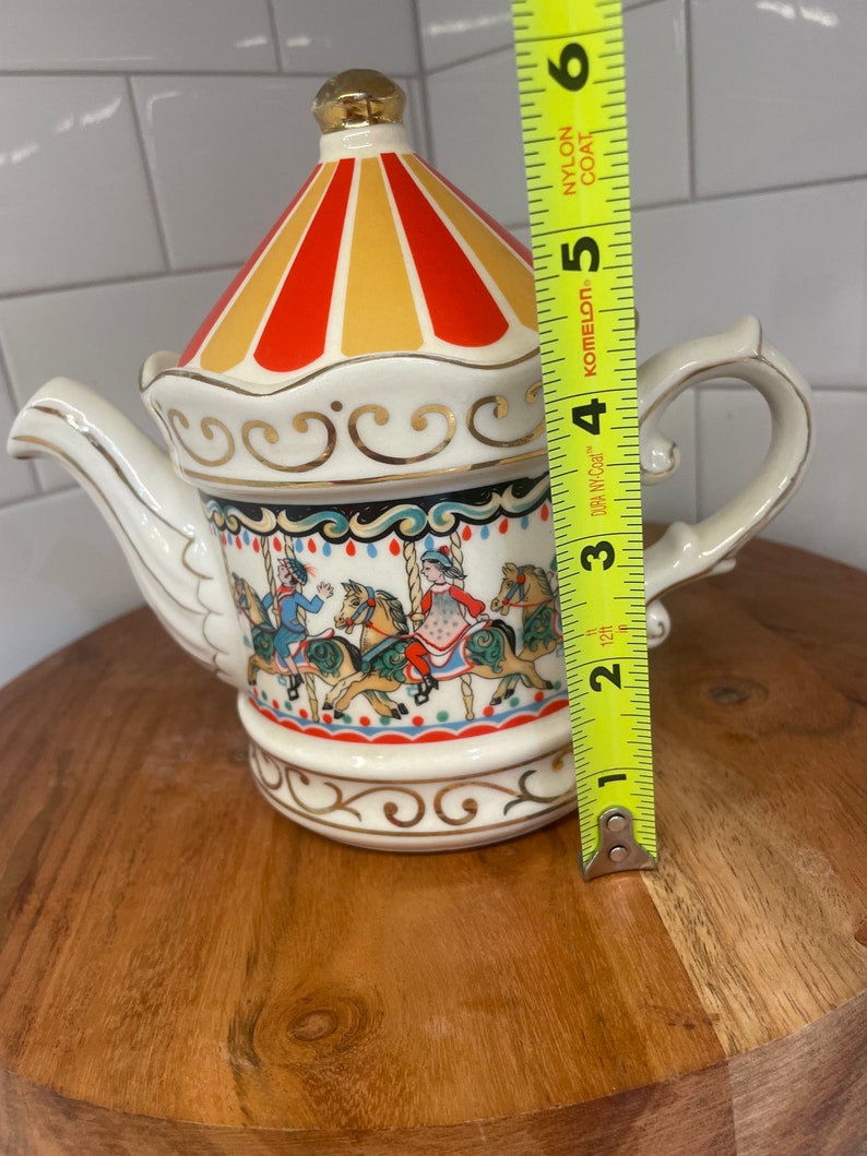 Sadler Edwardian Carousel Covered Teapot Etsy