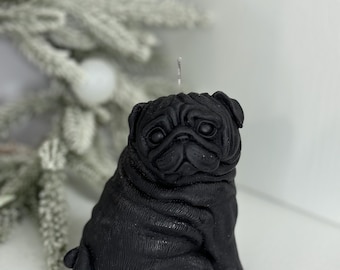 Kaars “Mopshond”