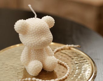 Candle "Apple Bear"