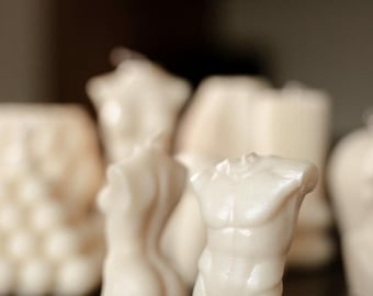 Kaars "Vrouwelijk|Mannelijk torso"