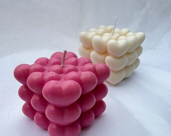 Candle “Heart cube”