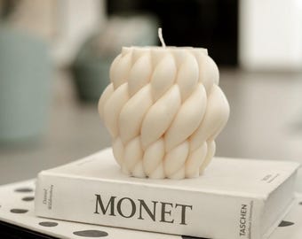 Kaars "Gevlochten Sereniteit"