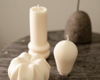 Handgemaakte witte ambachtelijke kaarsenkaarsen
