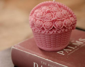 Kaars "Bloom Basket"