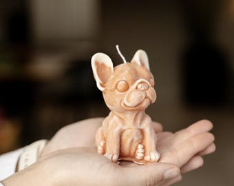 Kaars "Franse Bulldog"