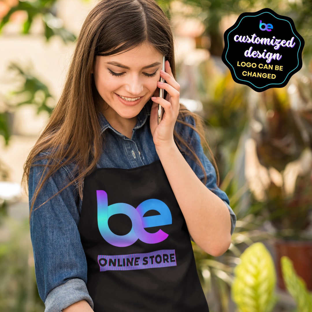 Custom Aprons Custom Logo Apron Personalized Apron Womens Etsy