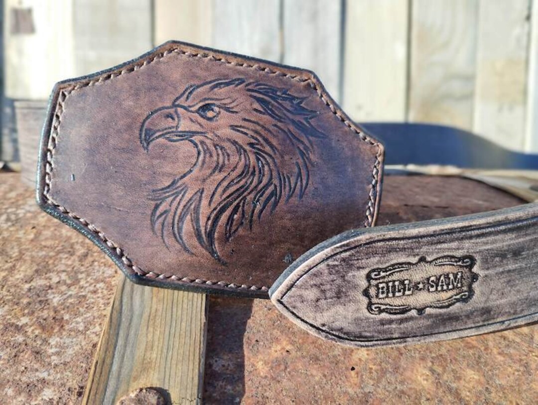 Unique Handmade Belt With Custom-designed Concho Buckle 