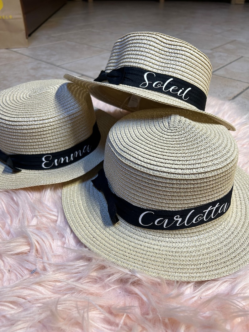 Cappello in paglia personalizzabile SHORT