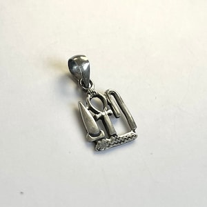 925 Sterling Silver Ankh Pendant Handmade Charm Ancient Egyptian Amulet