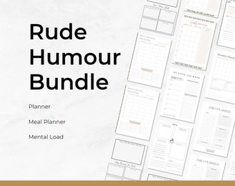 Swearing Planner  Rude Journal Humor Journal Mindfulness Rude Funny Planner