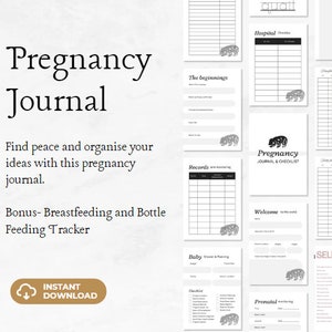 Pregnancy Planner Pregnancy Journal Pregnancy Workbook Post Pregnancy Support