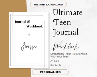 Teen Workbook Ultimate Journal Gift For Teens Printable  All In One Custom Girl Planner Custom Boy Planner Diary Set Swearing Journal