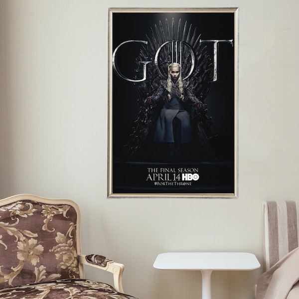 Game of Thrones Season 8 - Movie Posters - Movie Collectibles - Unique Customized Poster Gifts