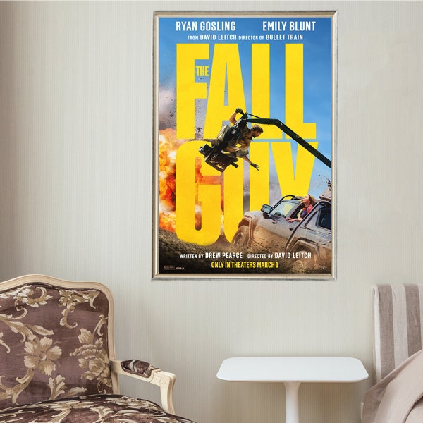 The Fall Guy - Carteles de películas - Coleccionables de películas - Regalos de carteles personalizados únicos