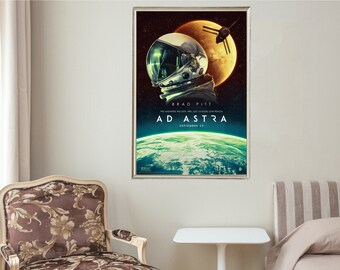 Ad Astra - Movie Posters - Movie Collectibles - Unique Customized Poster Gifts
