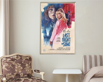 Last Night in Soho - Movie Posters - Movie Collectibles - Unique Customized Poster Gifts