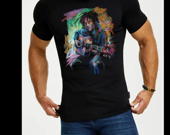 Jamaica Reggae Festival, One Love, Bob Marley, vakantie slim fit shirt