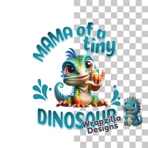 Mama of a Tiny Dinosaur PNG, ASL I Love You Baby Dino Clipart, Cute Deaf Mom Sublimation Design, Colorful Toddler Reptile Graphic