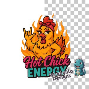 Hot Chick Energie PNG, lustiges Huhn ASL Clipart, ich liebe dich Zeichen digitale Kunst, frechen Bauernhof Tier Design, Sublimation PNG für Aufkleber, Shirts