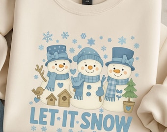 ASL Snowman Friends PNG: Sign Language Winter Clipart (Digital Download)