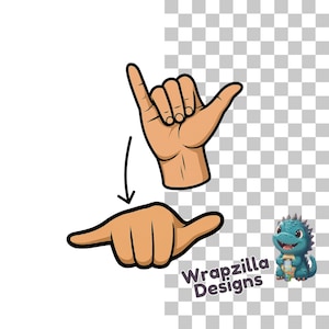 ASL That Hand Sign PNG, American Sign Language Clipart, Deaf Awareness Digital Download for Sublimation Crafts