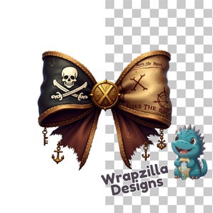 Arco pirata (PNG), diseño de sublimación de arco de calavera con mapa del tesoro, transferencia UV DTF pirata náutico, arco imprimible con X marca el lugar