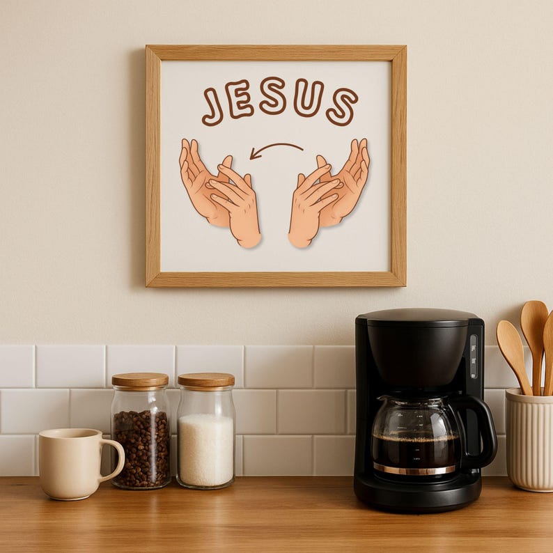 ASL Jesus Sign PNG : Christian Sign Language Clipart, Religious Digital ...
