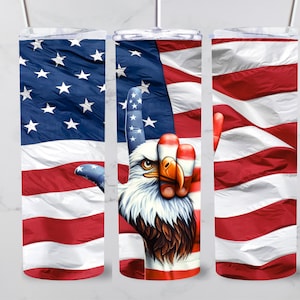 ASL I Love You adelaarsvlag 20oz beker wrap (digitale png-download)