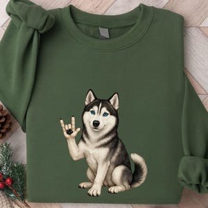 ASL Siberian Husky Dog Clipart PNG, Digital Download - Etsy