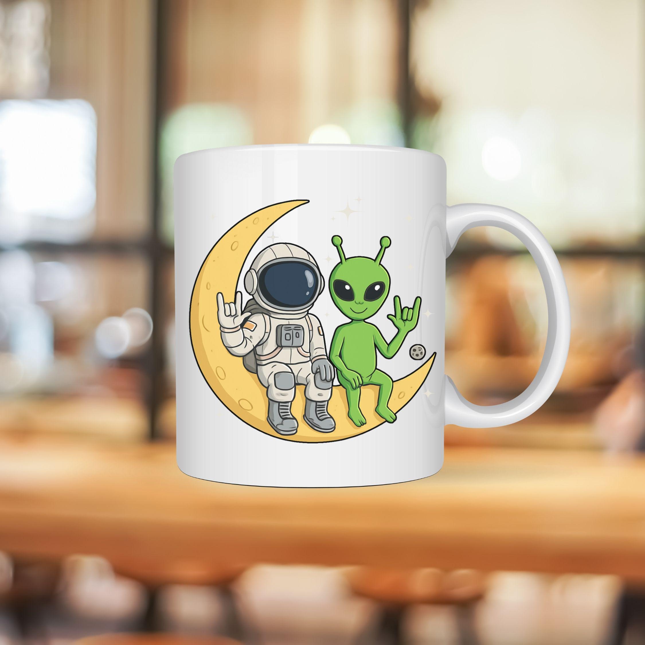ASL Space Buddies PNG, Astronaut Alien 'I Love You' Hand Art (digital ...