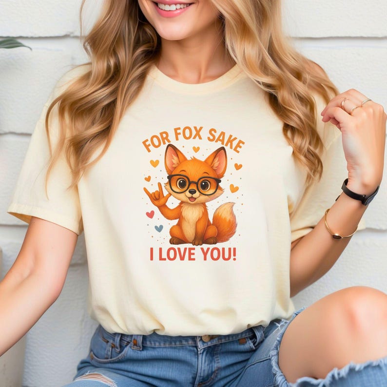 Fox ASL I Love You Clipart: Funny Sign Language Design (PNG Download ...
