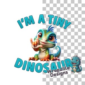 ASL Dinosaur Clipart PNG, I Love You Baby Dino Sign Language Design, Cute Deaf Friendly Reptile Sublimation, Matching Mom & Baby Dino Art