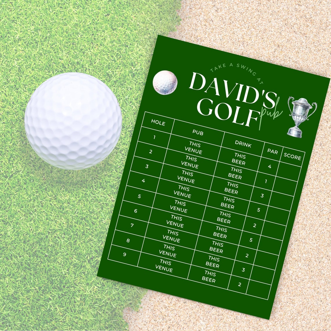Pub Golf Theme Ideas