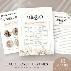 Love in Bloom Bridal Shower Games, Editable Floral Templates, Fun Activities for Guests, Instant Download, Printable Fun, Flower Activities
