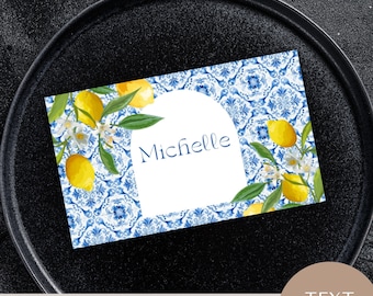 placecard template canva, thats amore place card, Wedding, bridal, birthday, Guest Names, INSTANT DOWNLOAD, editable, printable, name tags