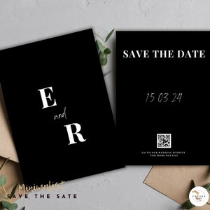 Traditional Wedding Calligraphy & Border | Wedding Invitation Suite Template | Canva Instant Download | Canva Editable Templates
