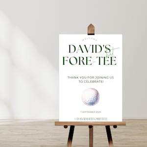 Golf Party Decor, Tee Time, Personalized Golf Club Sign, Hole In One, PARTEE, Instant Download, Birthday Poster,| Rustic Golf Team Sign