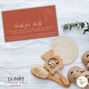 Boek voor baby | Babybibliotheek invoegen | Babyshowerboekaanvraag invoegen | Breng een boek mee in plaats van een kaart | CANVA Instant Download, honingbij
