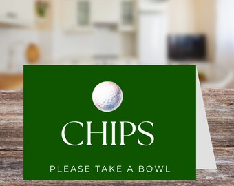 etiquetas de comida para fiesta de golf, DESCARGA INSTANTE, decoración, favores, etiquetas de carpa, canva, plantilla editable, temas de cumpleaños de hombre, foretee, par-tee, tarjetas