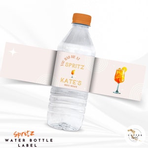 Aperol Spritz Recipe, Shower Favors, Aperol Spritz Bar Sign, Nerola Collection, Digital Template, Love At First Spritz, spritz bridal shower