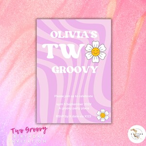 zwei tolles Geburtstagsthema, zweiter Geburtstag, druckbare Einladung, digitale Vorlage, sofortiger Download, Kindergeburtstag, tolles Retro-Thema, 2nd