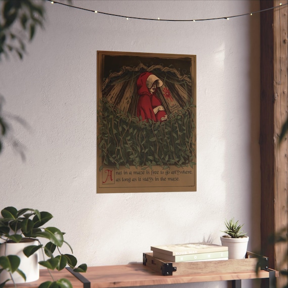 Feminist Printable Wall Art: Handmaid's Tale Inspired 'Fuck the Patriarchy' Modern Home Decor Poster DIGITAL