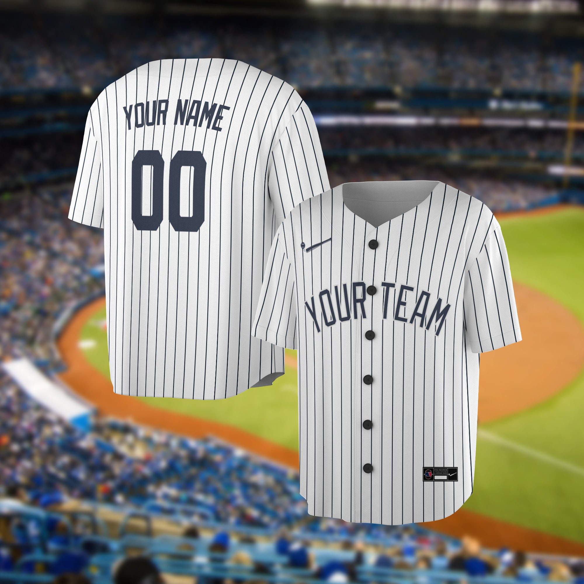 New York Yankees Personalized Custom Name For You Baseball Jersey - Teeruto