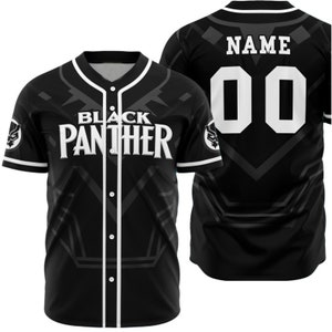 Black Panther Wakanda Stitched Black Jersey Size Small T'Challa #TB4-17