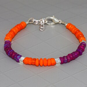 AAA Ethiopian opal beaded bracelet, Vintage fire opal beaded jewelry, Natural fire opal beaded bracelet, 925 Sterling silver bracelet