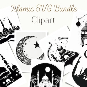 30 Islamic SVG Bundle, Cutting Files, Template, Masjid, Mosque, Ramadan, Eid Mubarak, Ramadan Kareem, Symbol, Muslim, Islam, Islamic