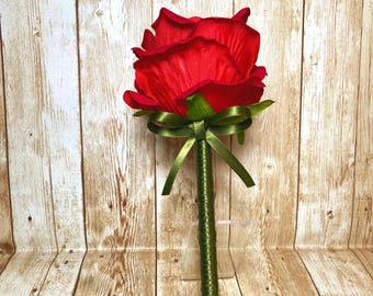 Rose Floral Pen, Wedding Favors, Flower Pen, Spring Floral Arrangements, Guestbook Pen, Party Favors, Teacher’s Gift, Office Pens, Pretty De