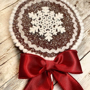 Gingerbread Fake Lollipop Wreath attachments, Fake Food, Christmas decorations, Gingie Lollipops, Fake Gingerbread Candy Lollipops, Fake Can