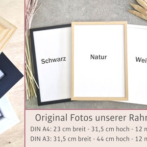 Babyzimmer Poster Dekoration 3er Set im Boho Stil Herz Sonne Regenbogen Wanddeko Kinderzimmer Wand Rahmen Braun Beige minimalistisch modern Bild 3