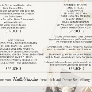 Taufgeschenk Taufe Poster personalisiert Patenbrief Regenbogen Jungen Mädchen Geschenke Taufpate Patengeschenk Patenonkel Patentante Spruch image 6